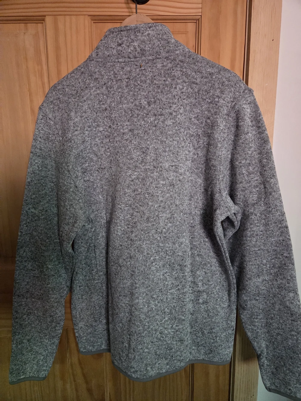 Men's Med Gray Full Zip Jacket w/Apple Bank Logo